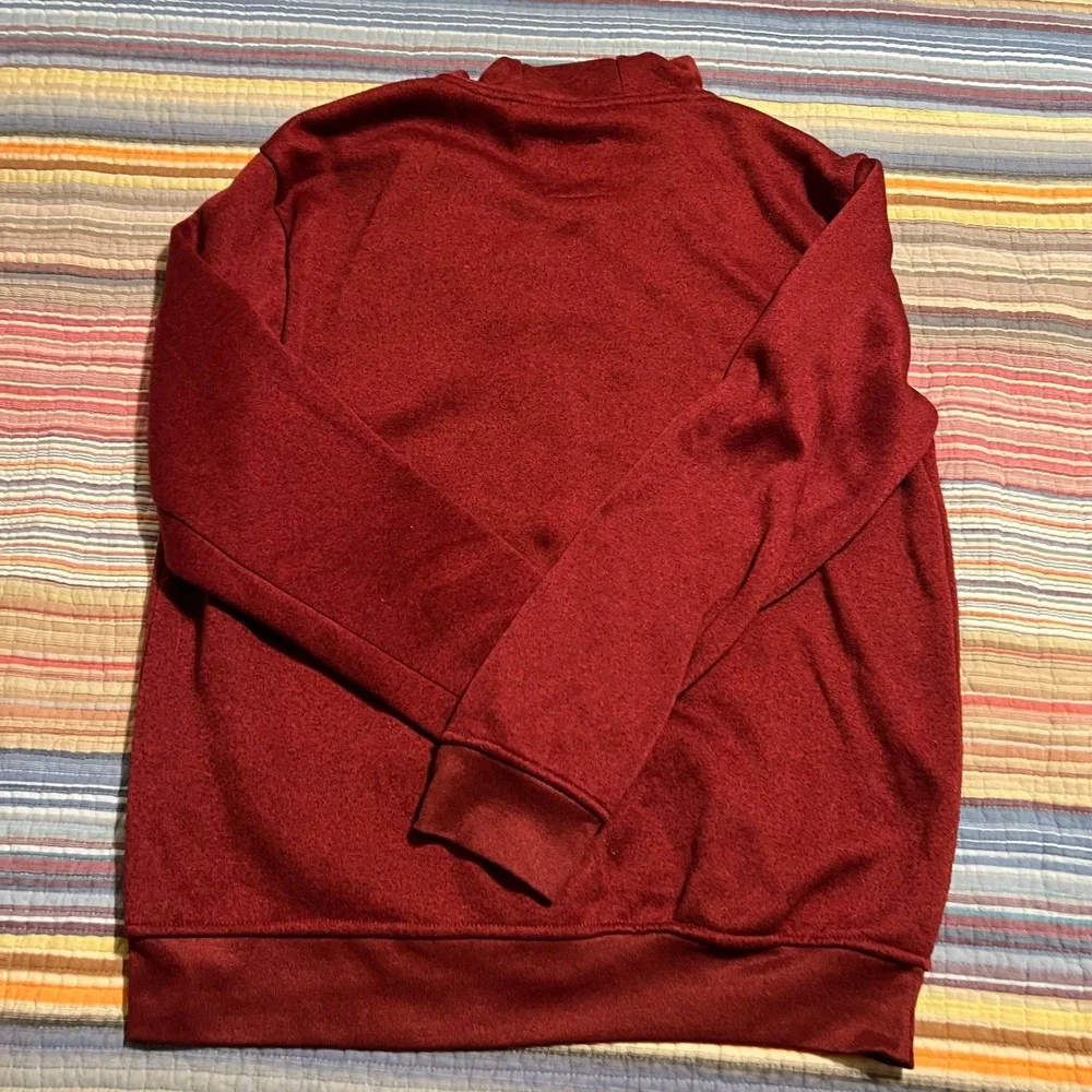 Ecko Unlimited Mens Full Zip Hoodie Red Black Logo Spellout Pullover L - Picture 5 of 8